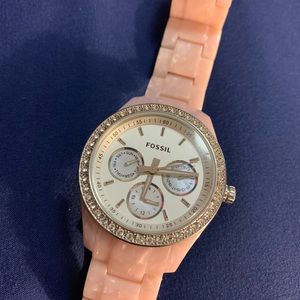 Pink Fossil Watch